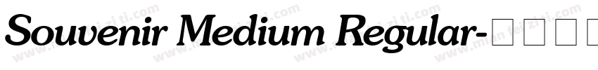 Souvenir Medium Regular字体转换